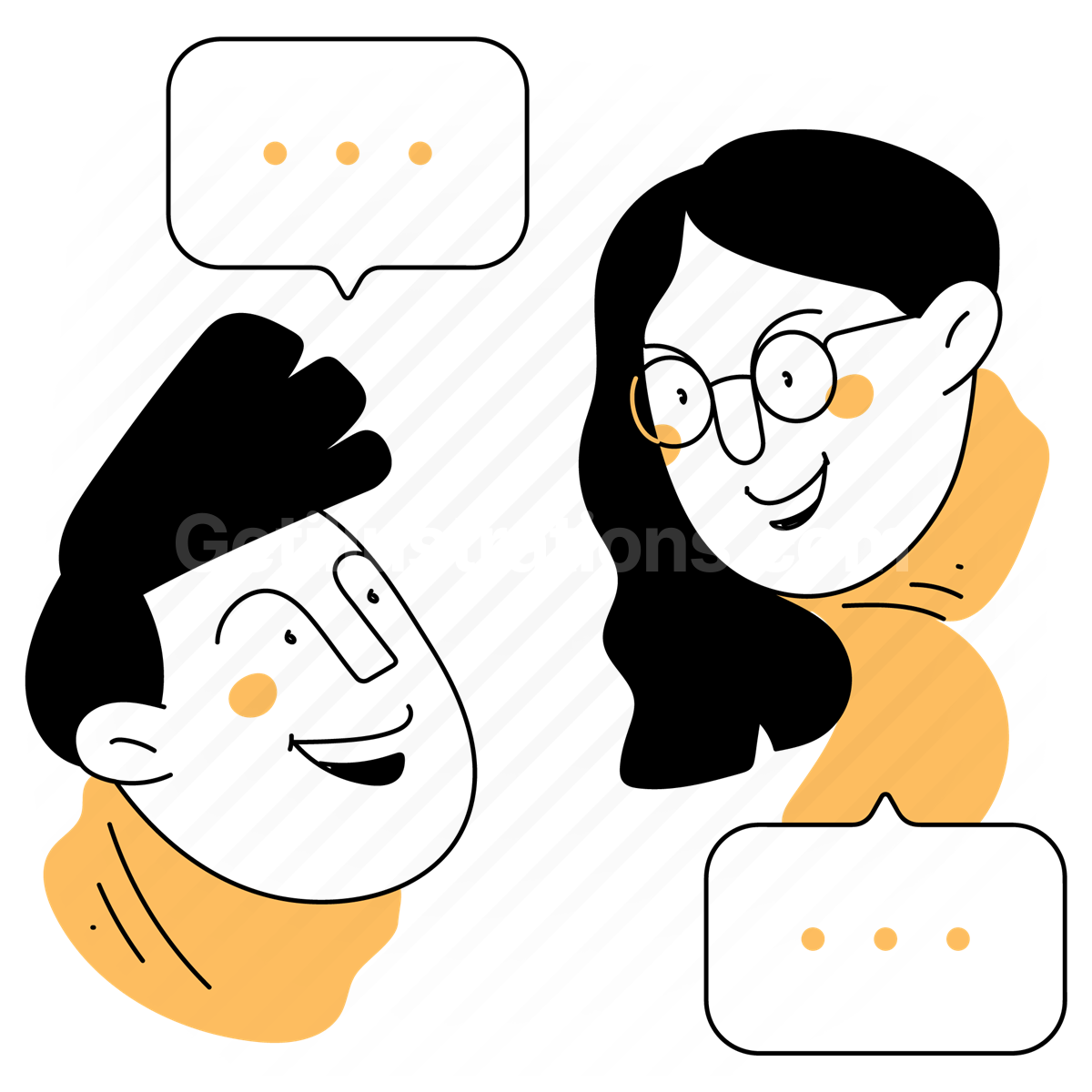 conversation, chat, talk, collaboration, text, messaging, man, woman
